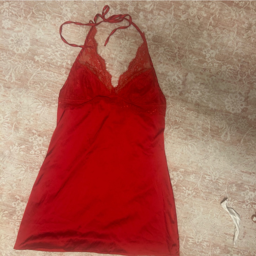 Forever 21 Brown Lace and CBR Red Lace Chemise Bundle - Picture 5 of 8